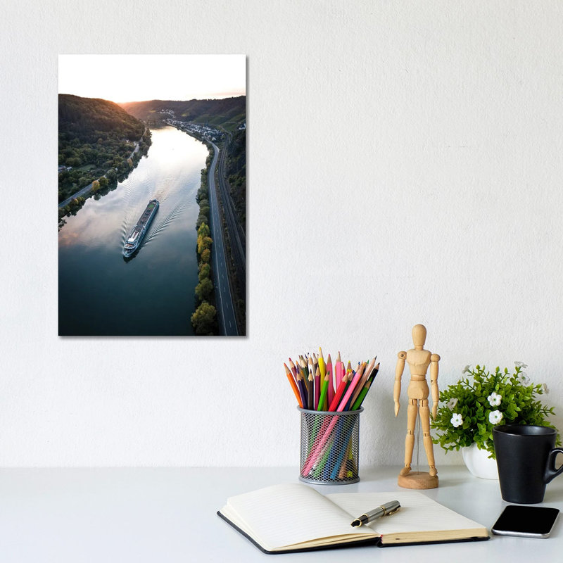 River Cruise by Fabian Fortmann - Wrapped Canvas Gallery-Wrapped Canvas Giclée, 20.32 cm H x 30.48 cm W