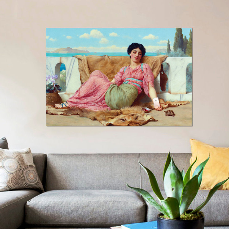 « music », impression sur toile, H 12 po x l 18 po x P 1,5 po, Pas de tapis, Toile tendue