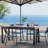 Calliana 91.7"L Extendable Aluminum Outdoor Dining Table