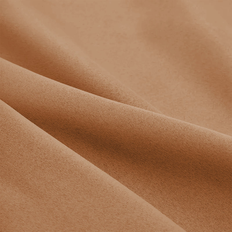 Aspire Homeware Hotel Style Polyester Room Darkening Pencil Pleat Curtain Pair for Luxury Bedroom Decor, Beige