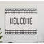 Motif géométrique «Welcome» café Bistro - art textuel-59974382-59974376