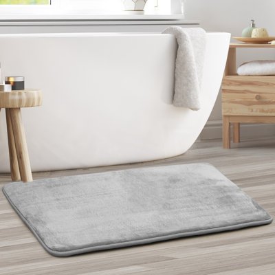 Tapis de bain en mousse viscoélastique ultra-doux avec envers antidérapant en PVC