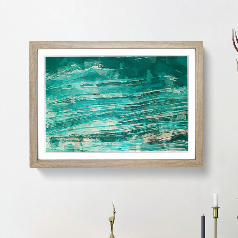 Your Joy in Abstract - Picture Frame Painting Print, 36cm H x 48cm W x 2cm D, Oak Framed