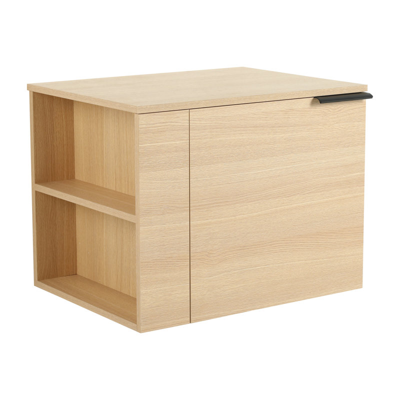 Meuble-lavabo moderne 24 po - Armoire en chêne pour grands espaces dans les grandes salles de bain, Chêne