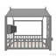 Lit sur pied avec tablette de rangement-118019900-118019898