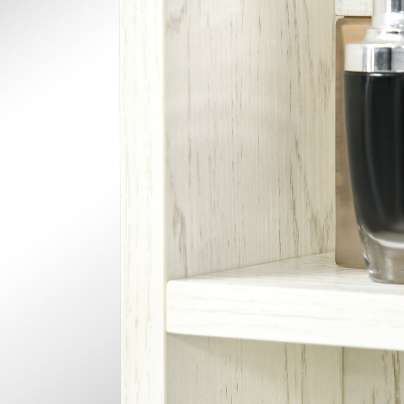 Armoire de salle de bain 31,5 "x 25,5" à miroir - capacité de 11 lb pour fixation murale au mur pour l'organisation et le rangement de l'eau - installation au-dessus du lavabo ou de la toilette