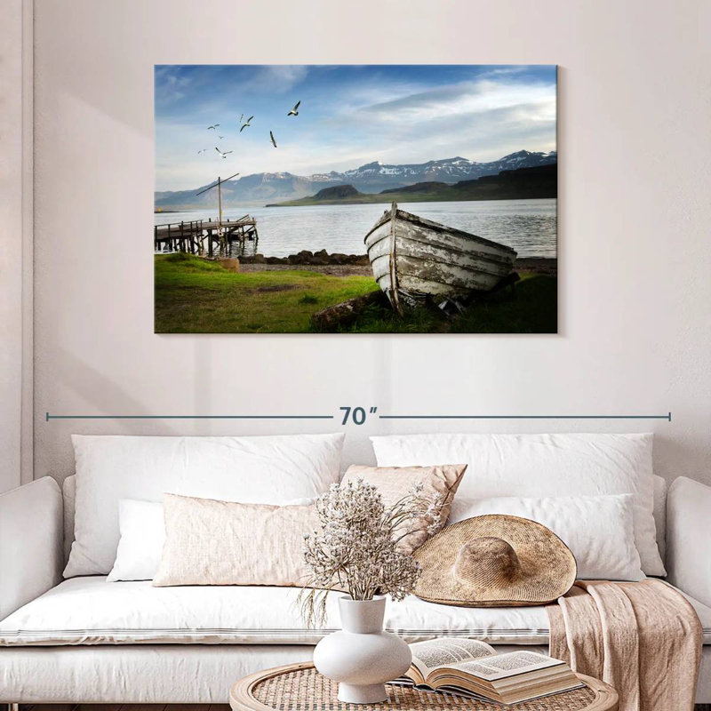 Mehar Icelandic Fishing Boat, 30" H x 45" W