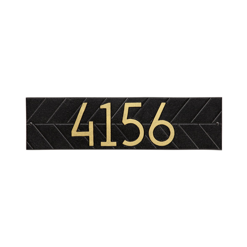Plaque murale Mid-Century, Noir / or, Oui
