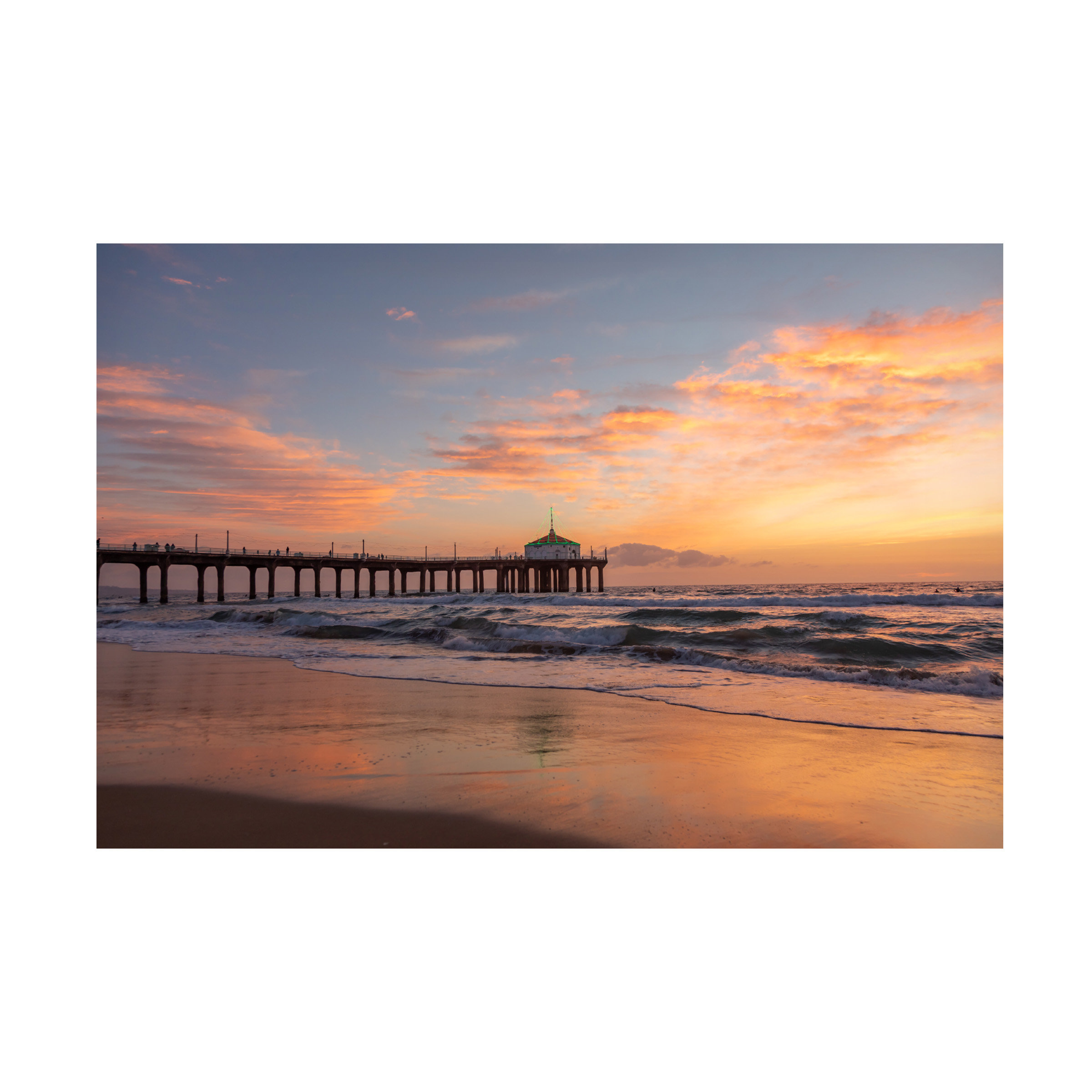 Dovecove Wrapped Canvas Wall Art - Jeff Poe Photography 'Liquid Sunset ...