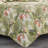 Tommy Bahama Tropical Orchid Green Cotton Reversible Quilt Set-7371312