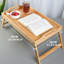 Bamboo Bed Tray Table Lap Breakfast Serving Table Laptop Desk with Foldable Legs