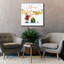  «Merry Christmas» par Elle Media Group, art mural sur toile, 37 po x 37 po-2116872762