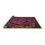 Tapis abstrait en laine rose-770241585