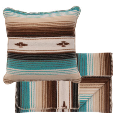 Wooded River Zarape - Scarf & Pillow Set - King - 106x24