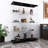 Gracelino 66.5" Tall Glass China Cabinet Curio Display Stand with 2 Lockable Doors and Open Storage Shelf-323873631