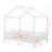 House Bed Frame With Canopy, Montessori Floor Bed, House Bed With Rails For Kids, Kids Bed With Roof-1174776069-1174776066