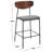 Ryker Upholstered Counter Stool with Metal Frame-1079169011