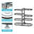 Metal Curved Countertop / Cabinet Pot Rack