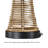 26.5'' Wicker Traditional Table Lamp With Usb