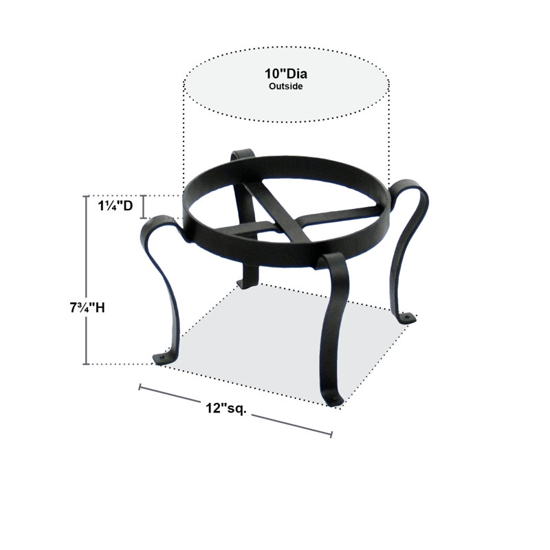 Support pour plante Drumnagee, H 11,75 po x p 11,75 po