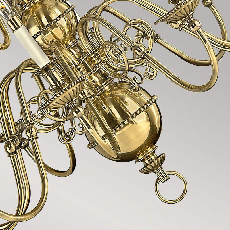 Baddesley 15 - Light Candle Style Chandelier
