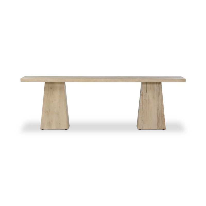 Atlas 94 in. Console Table, Bleached Alder