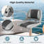 Siège de bateau de pêche pliant avec surface en PVC haute densité à coussin éponge et structure en PP blanc