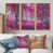 Toile avec cadre flottant or