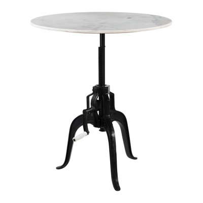 Table bistro blanche et noire