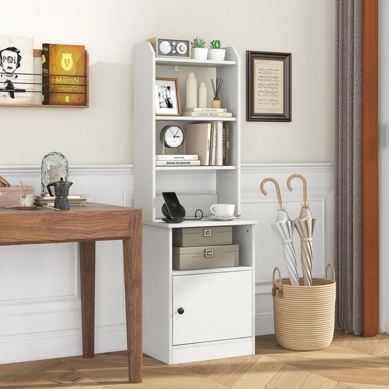 Bibliothèque standard H 56 "x l 18" Donia, Blanc