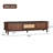 TV Stand for 75” TVs, Modern Dark Brown Media Console with Rattan Drawer &amp; Sliding Doors | Dark Brown | Solid Wood+MDF