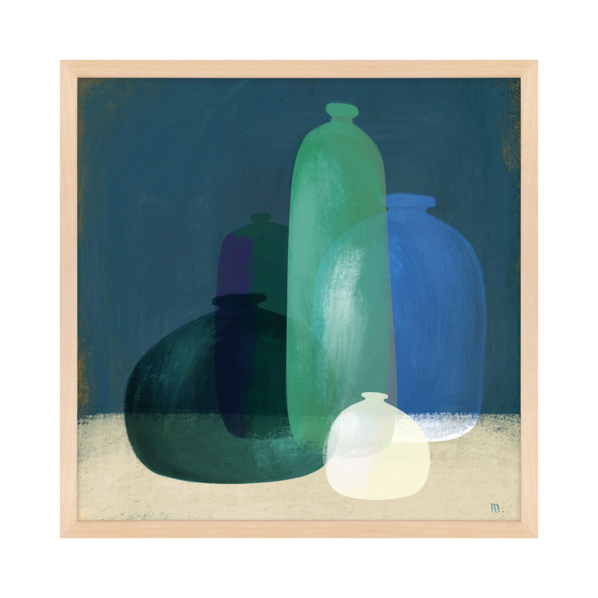 Murano Glass Vases by StudioM, Maple, 16" H x 16" W x 1.25" D
