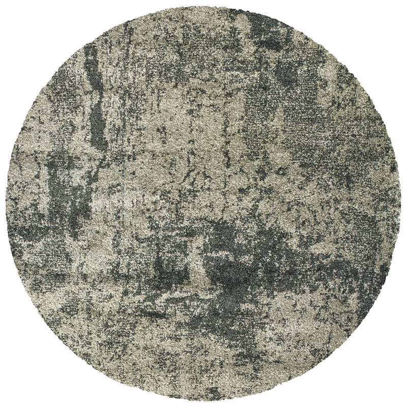 Angiens Abstract Indoor Rug, Round 7'10"