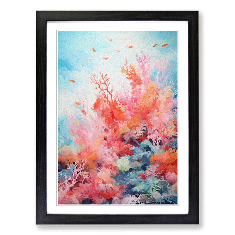 1 Piece Single Picture Frame Wall Art, 34cm H x 25cm W, Black Framed