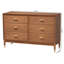 Commode 6 tiroirs Baxton Studio Mandoline Mid-Century