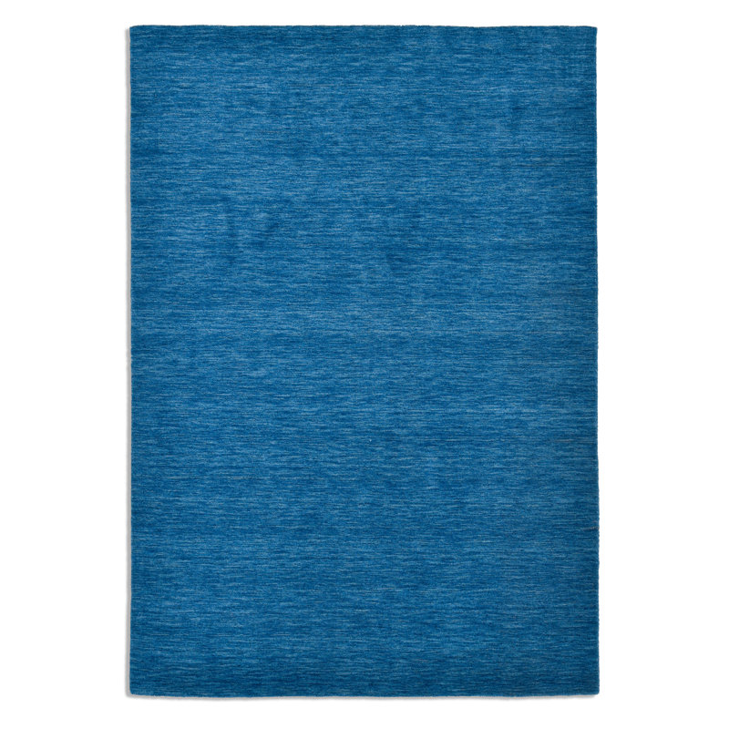 Rectangular Uniform Color Wool Hand Woven Area Rug, Rectangle 90cm x 160cm