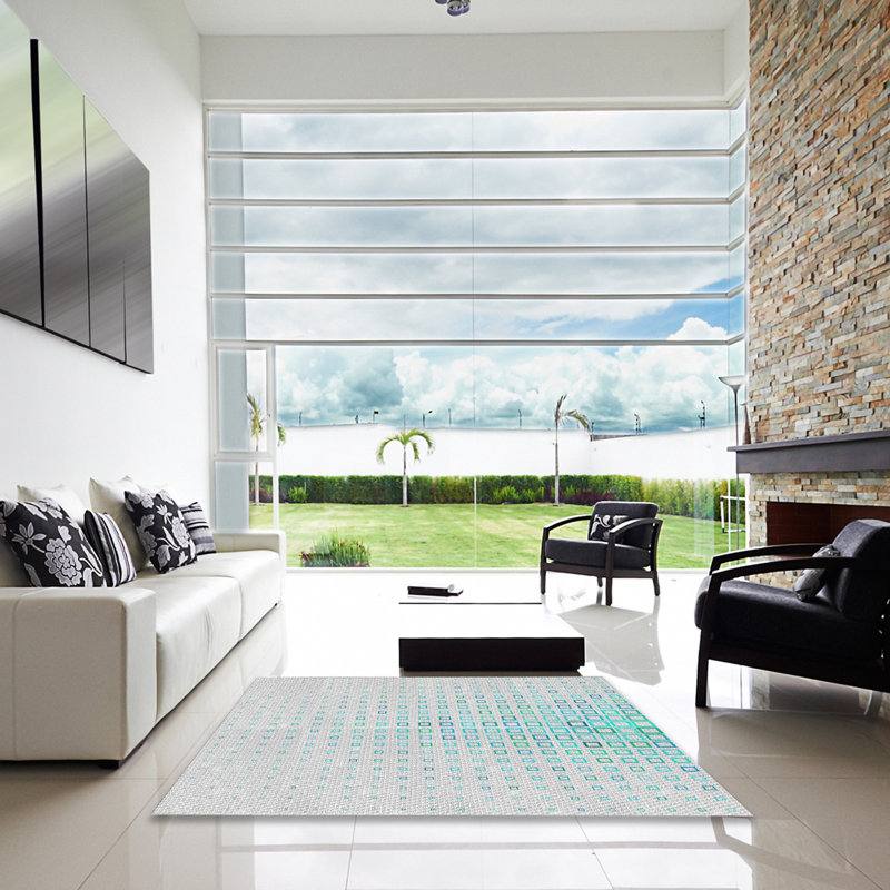 Pharris Geometric Indoor Rug, Square 5'