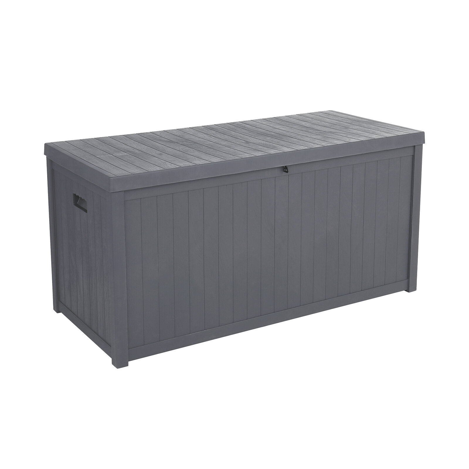 Winado 113 Gallons Polyethylene Plastic Lockable Storage Deck Box ...