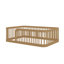 Structure de lit Montessori en taille double, équipée d'une barrière-1256049308