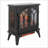 Electric Fireplace Stove, 24 Inch Retro Style with 3D Flame &amp; Remote | Freestanding | Antique Black