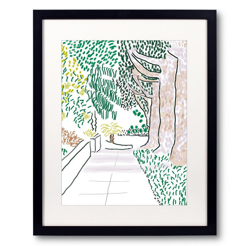 Trottoir à l'ombre par Deborah Blum, H 21,25 po x l 17,25 po x P 0,875 po