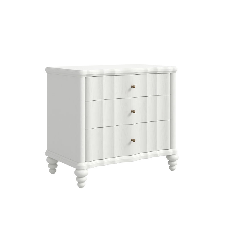 Table de chevet Haven - Blanc chaud, Blanc