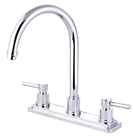 South Beach Double Handle Kitchen Faucet, Polished Chrome