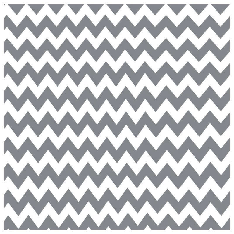 Gray White Chevron Comforter, King