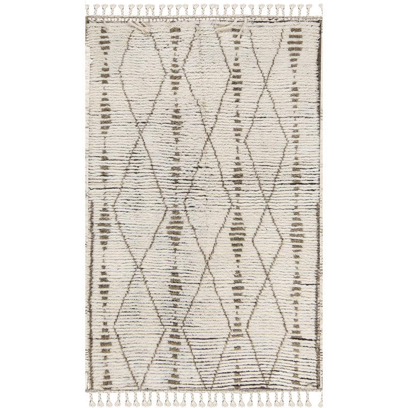 Moroccan Wool Geometric Area Rug