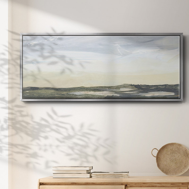 Green Ridge I- Framed Canvas