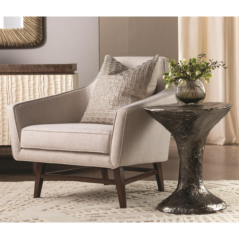 Contemporary Handcrafted Reactive Bronze Accent Table
