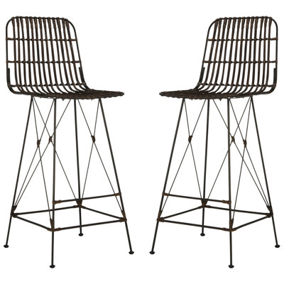 Counter Stool with Metal Frame