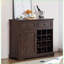 Armoire à vin 2 tiroirs avec tablettes amovibles L 39,4 po x l 15,7 po x H 34,7 po Farmhouse