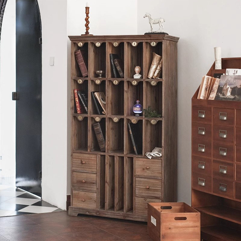 Vitrines en bois manufacturé Burlywood